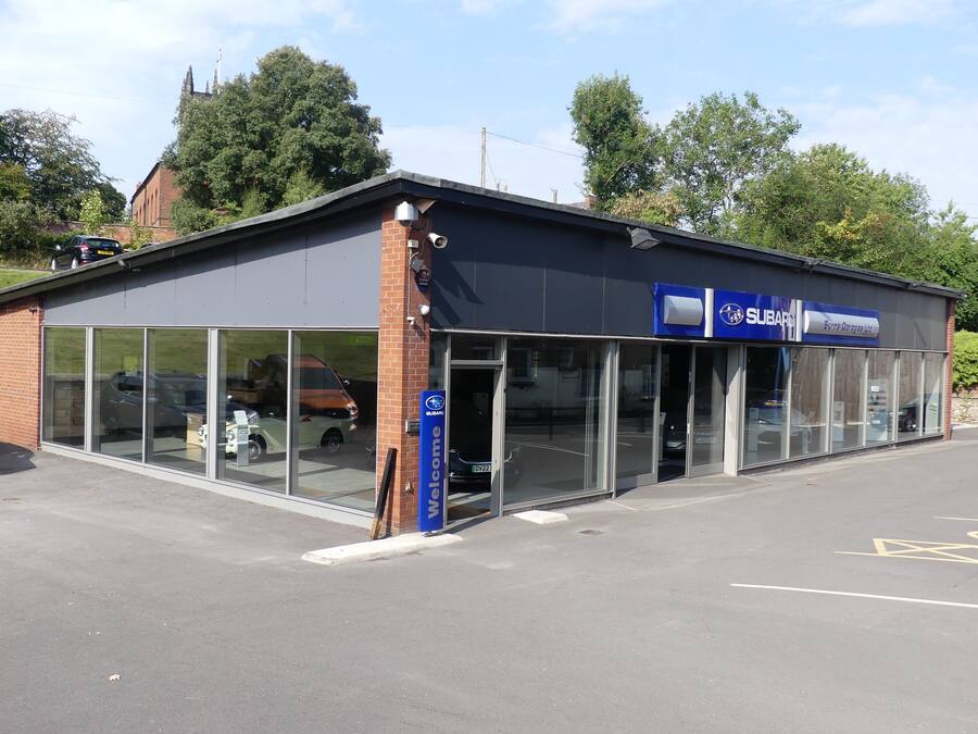 Burns Garages showroom exterior